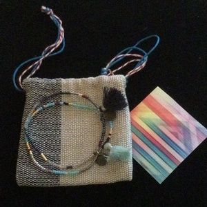 NWT Bluma Project 24k Gold & Glass Bead Bracelets